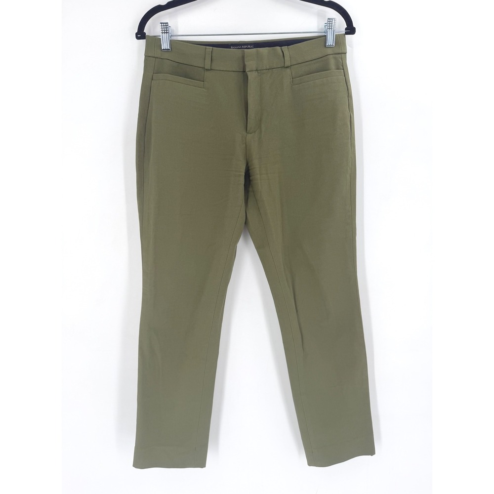 Banana Republic Olive Green Slim Trousers